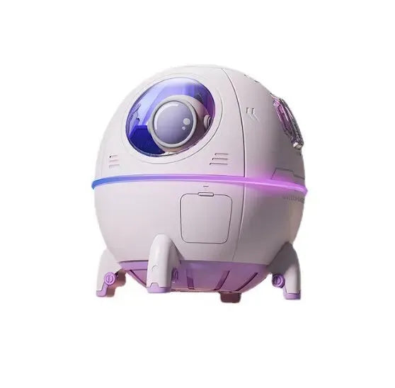 Portable USB astronaut-themed humidifier with colourful LED lights and 220ml water tank