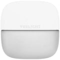 White square plug-in human body sensing night light 66mm with motion sensor for indoor use