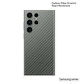 Anti scratch carbon fibre rear film for Samsung phone in matte PVC finish