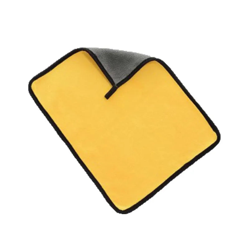 Thickened high-density double-sided velvet car wash towel 30x60 cm coral fleece microfiber