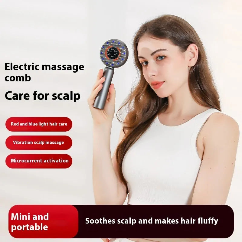 Scalp massage comb in Starry Sky Gray, sea blue, or ivory white, 20 x 8.2 x 4.5 cm hair care tool