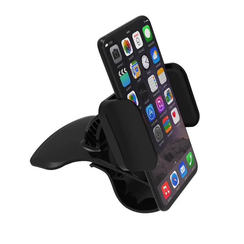 Dashboard car phone holder for 3.5-6.2 inch mobile phones with ABS and silicone construction