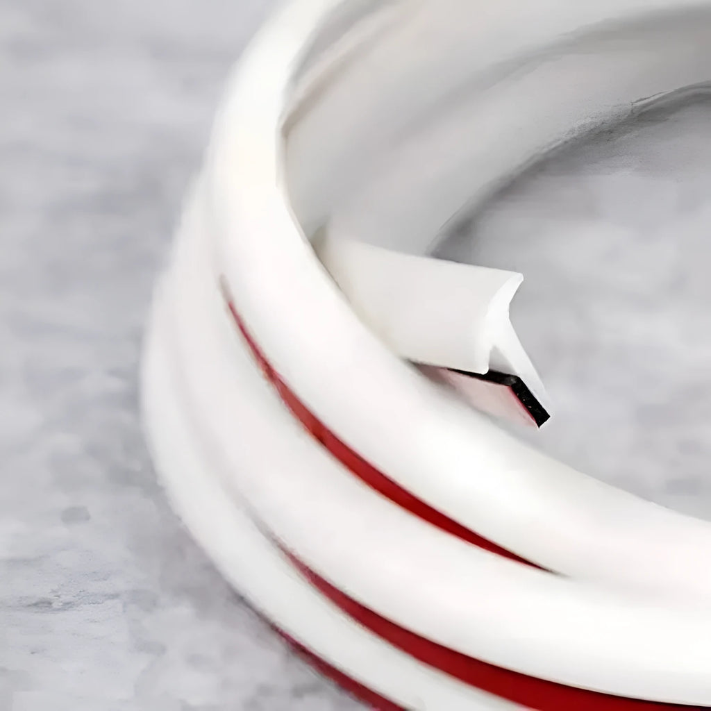 TPE rubber automotive seal strip roll for car door gaps in black or white colour options