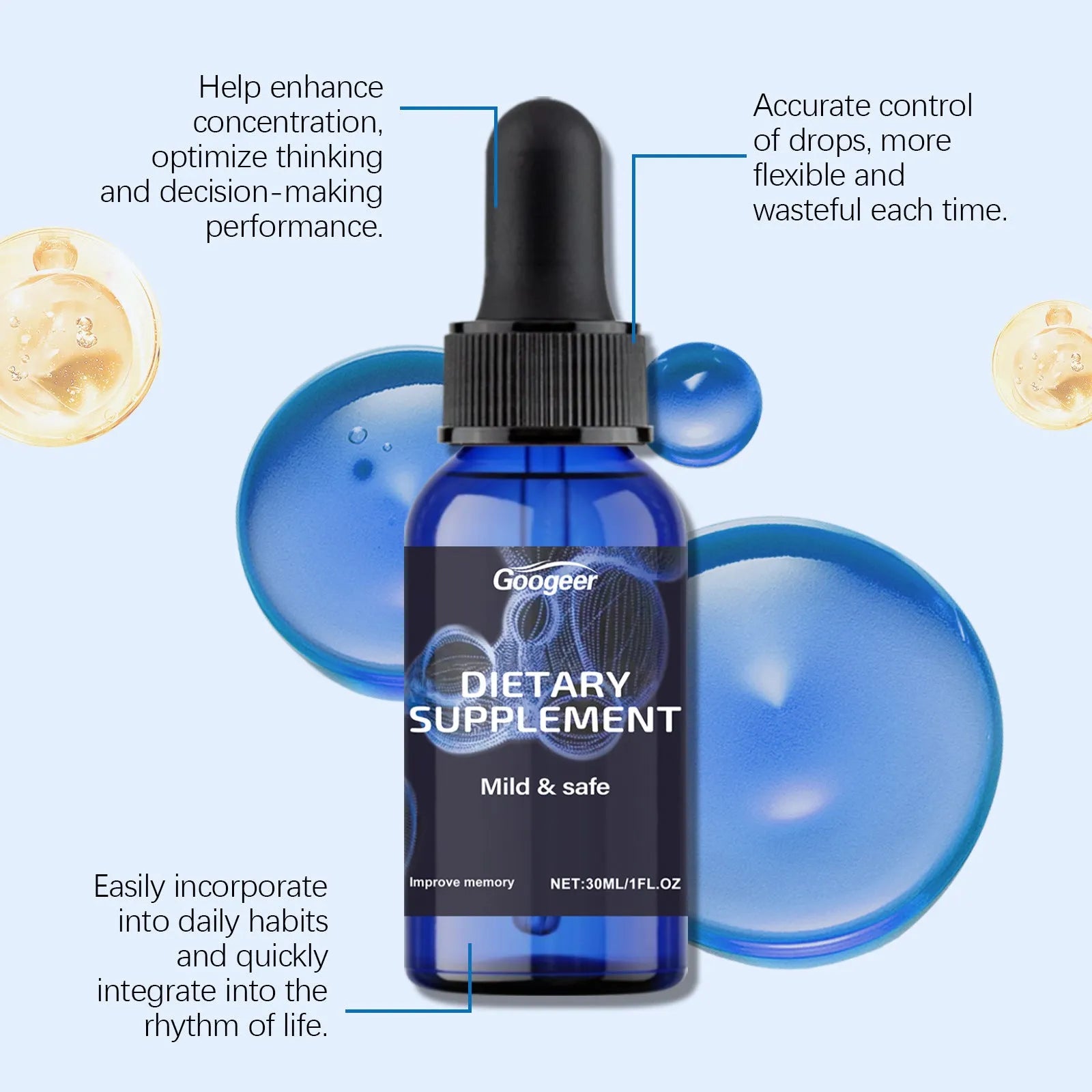 Googeer Dietary Supplement Body Treatment Cream 30ml bottle for universal skin type body care