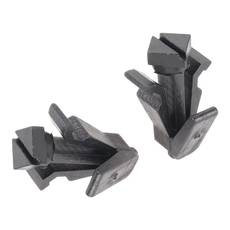 Black plastic bumper cover radiator grille fastening clip for Nissan vehicles, 76882-0M060 part