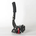 Linear handbrake accessory for G29 and T300 steering wheels in red, black, and blue colour options