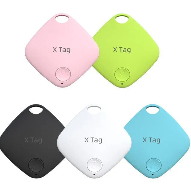 Diamond Global Locator Bluetooth tracker in black showing compact 37mm design for keys and wallets