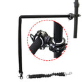 Black bicycle dog walker attachment with detachable dog chain and harness, 24 x 15 inch hard frame, 120kg load capacity
