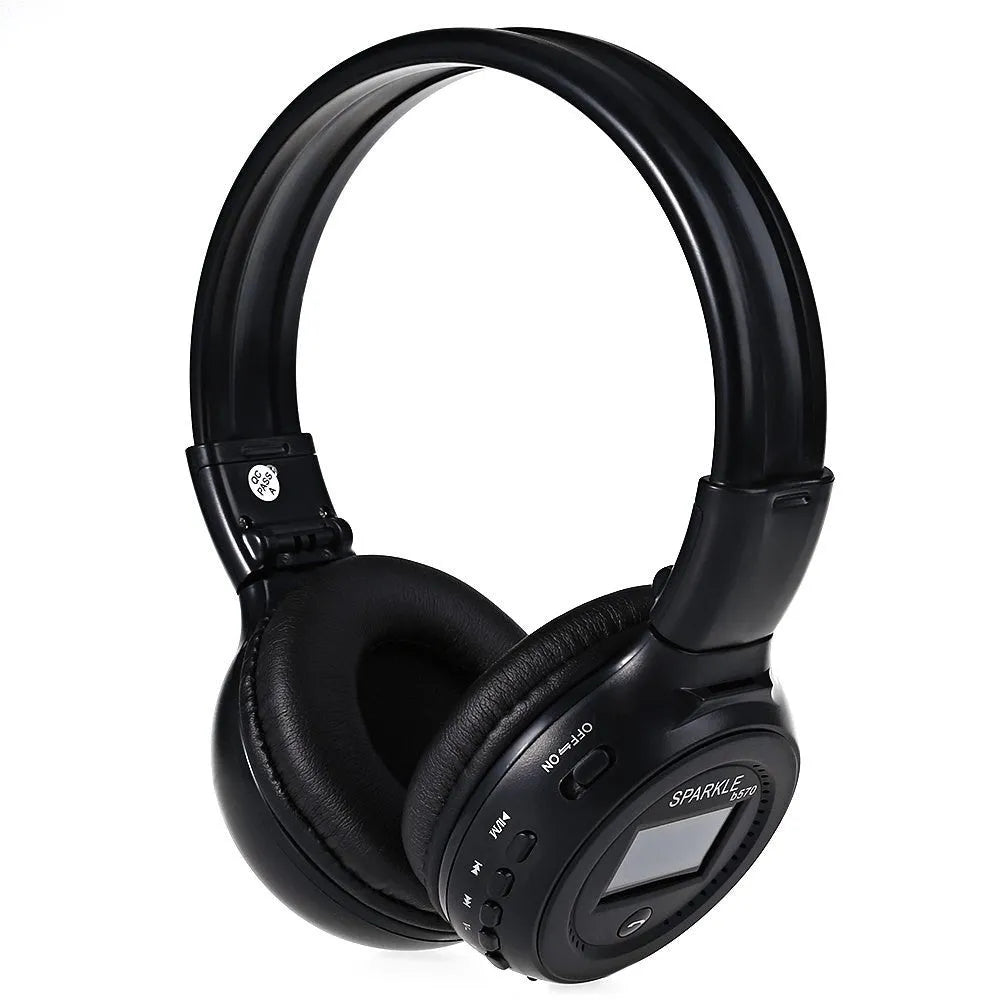 ZEALOT B570 over-ear Bluetooth headphones shown in black, blue, brown, red, and white colour options.