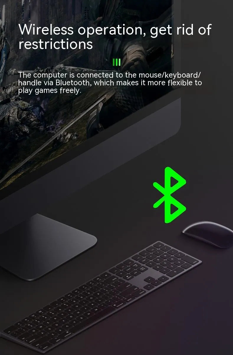 Black two-in-one network card with nickel-plated USB connector combining Bluetooth adapter and dual band access point