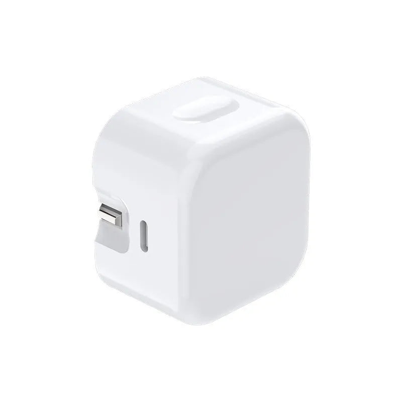 White British 20W PD fast charger adapter with UK plug and USB-C to USB-C cable