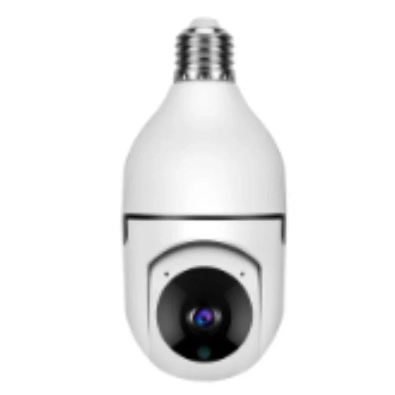 Alexa-enabled 1080P WiFi bulb camera with smooth pan and tilt, night vision, and voice control features