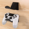 Universal gaming controller wall mounting bracket shown in black, white and transparent colour options