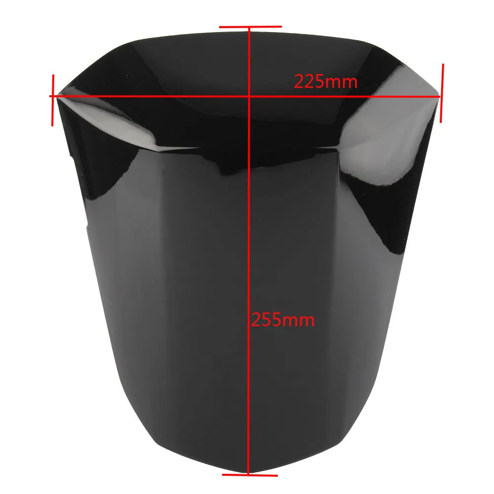 GSXR1000 motorcycle rear seat cowl cover in ABS plastic shown in multiple colour options.
