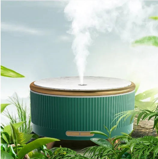 USB charging cycle bedroom humidifier in cylinder plastic shape with 500ml tank and quiet operation