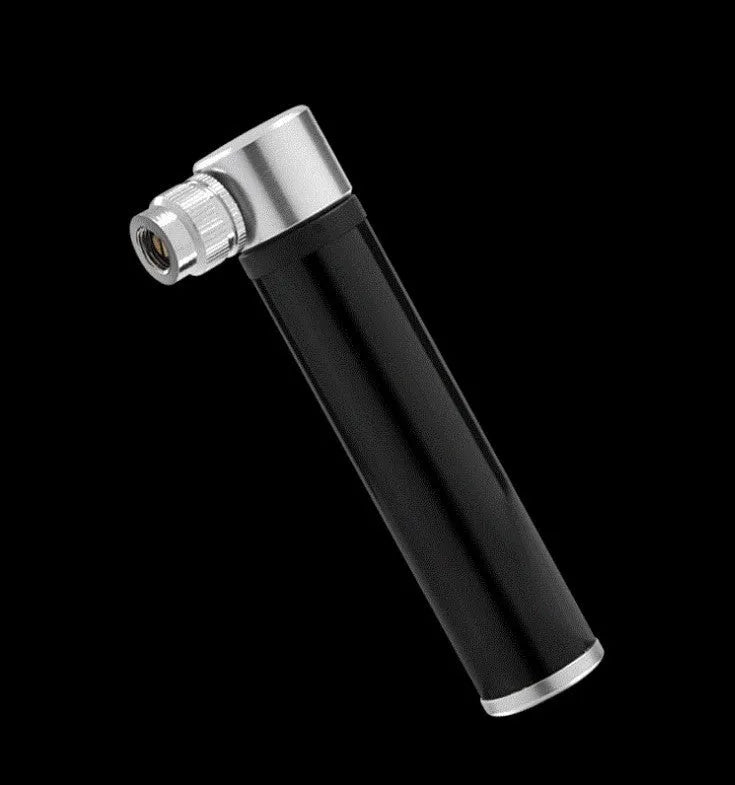 Smallest portable bike pump in black or white, 3.9 inch aluminium alloy mini pump with Presta and Schrader valve compatibility and mounting kit