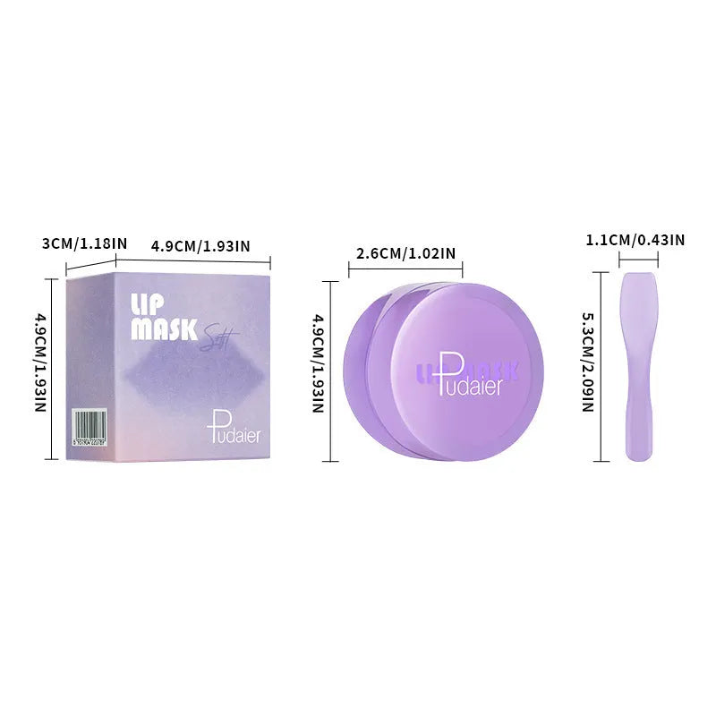 10ml exfoliating lip balm tube with scraper tool for lip hydration