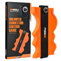 10-inch contour gauge with locking belt for copying irregular shapes, made from ABS plastic and stainless steel