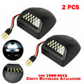 Black license plate light for Chevrolet Silverado SUV trailer van replacement part