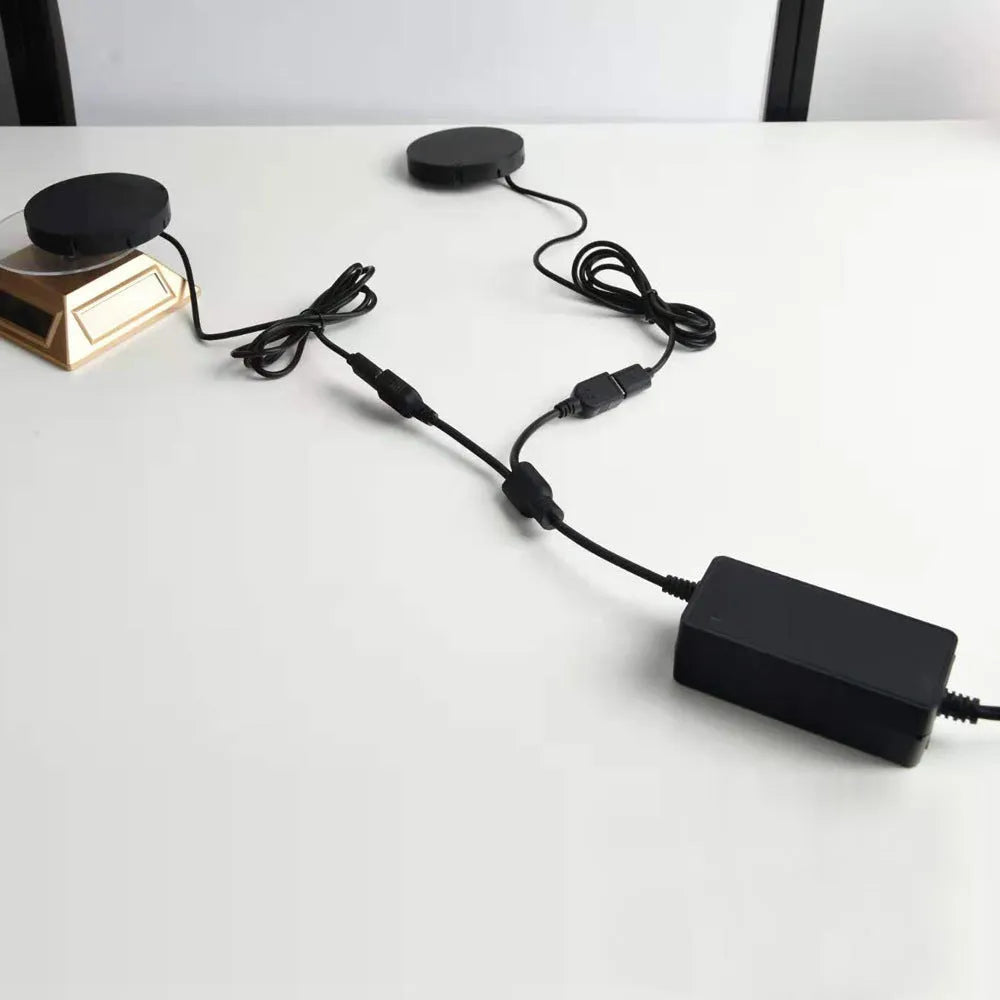 10W wireless car charger for mobile phone with USB interface, black colour option