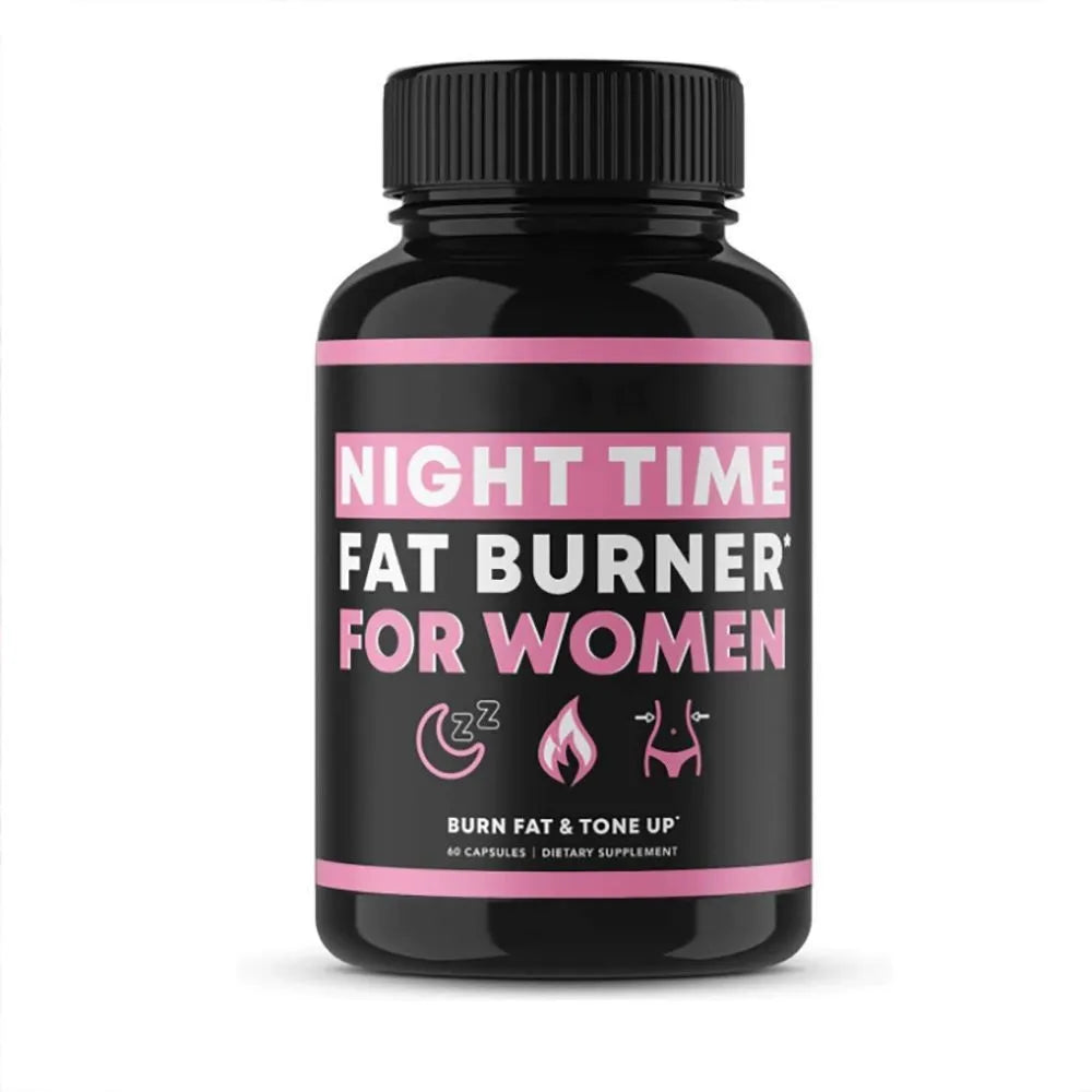 Women Weight Capsules 60 granules supplement with L-carnitine in a white container on a surface