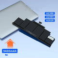 MacBook battery replacement for A1466 A1502 A1398 A1708, 4300mAh to 9400mAh, single pack