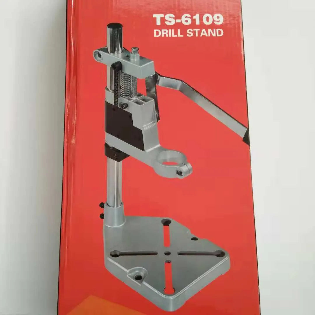 Mini hand drill bracket bench drill fixed stand black aluminium base carbon steel column 43mm 35mm neck