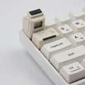 80s Macintosh retro translucent mechanical keyboard keycap in white, pink, red, black or silver grey plastic