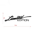 Black laser reflective car sticker with text design on PET material for vehicle windows