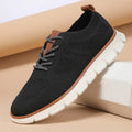 Men's grey and black mesh fabric casual sneaker with round toe design