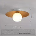 Creative New Chinese style simple ceiling lamp with black stripes finish for entrance hallway lighting
