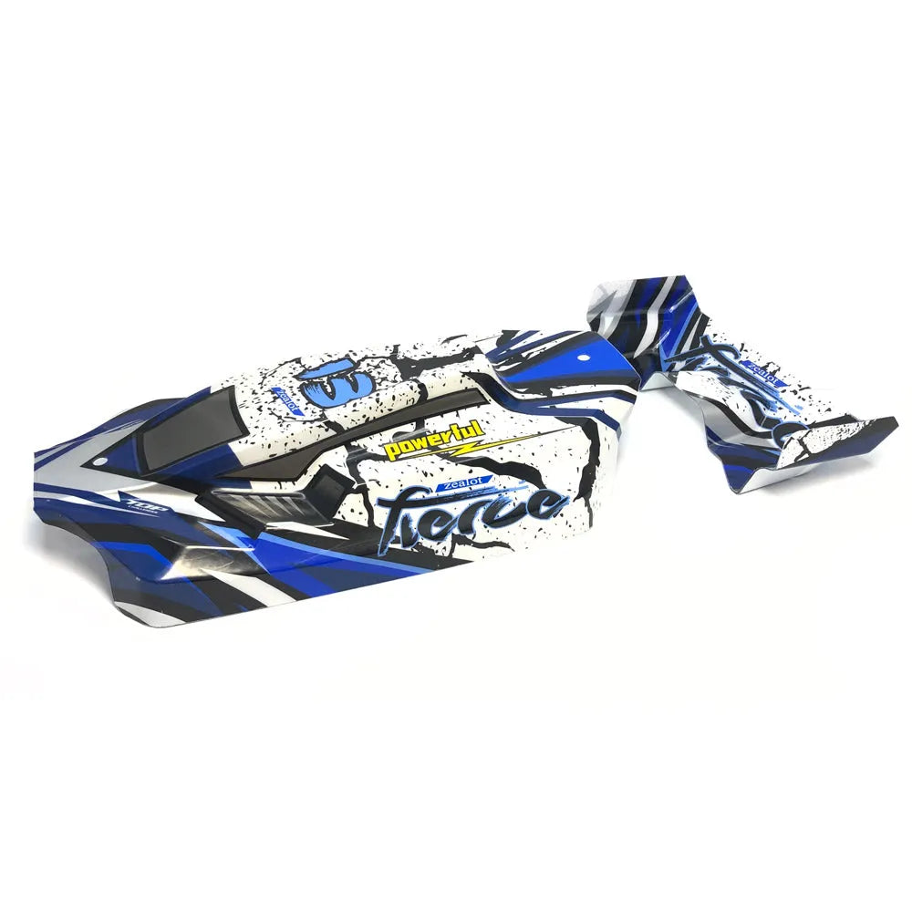 Blue plastic rear shell parts set for four-wheel remote control car – bagged original toy accessory