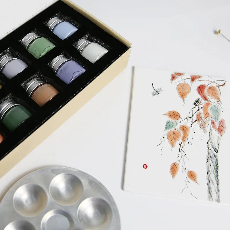 Pot of Morandi colour high-temperature ceramic glaze paint with 25g label for pottery.