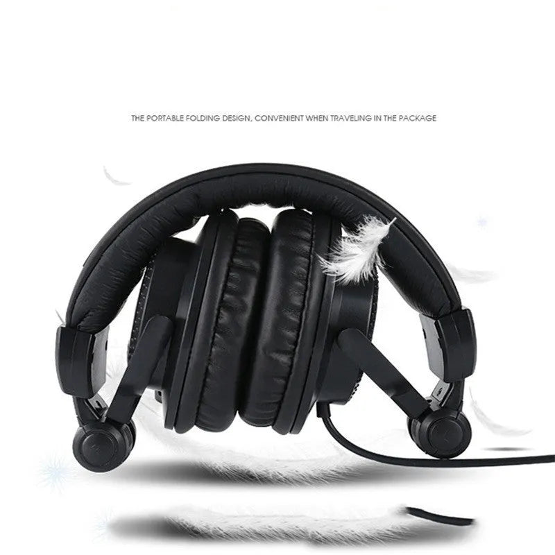Black Tianyun HP-960B electronic piano earphone monitor headset with over-ear design and 3-metre cable
