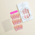 Super long 11mm water pipe French spot drill bow nail art decorative tips in XB-70-48 colour