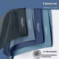 Men's ice silk boyshorts graphene antibacterial quick dry breathable pack of 4 size L-5XL