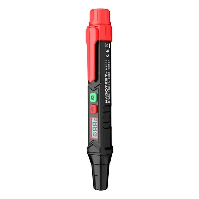 Digital brake fluid tester with display screen for automotive brake oil testing