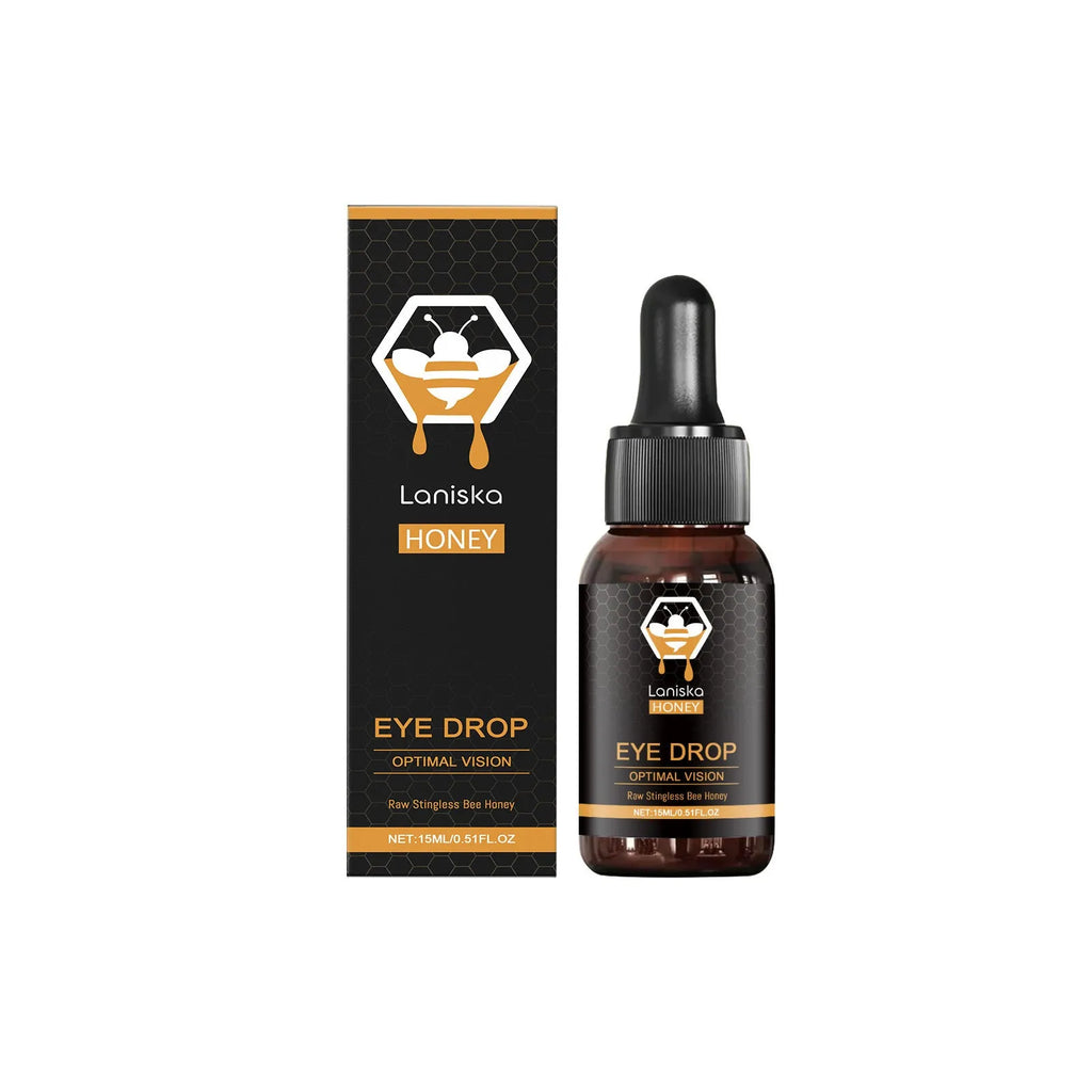 15ml bottle of honey-based artificial tear eye drops for dry tired eyes