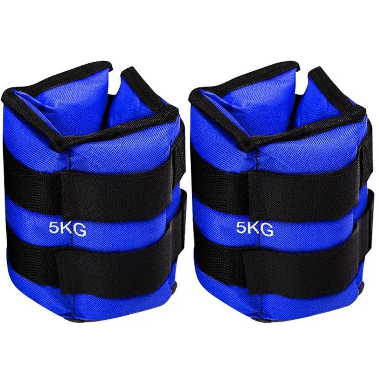 Pair of Oxford cloth legging sandbags for track and field athletic training