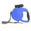 Fully automatic retractable dog leash with nylon webbing, ABS casing, and TPE handle for large dogs up to 100 pounds