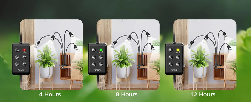 600W full spectrum LED grow light with gooseneck clip and timer for indoor plants