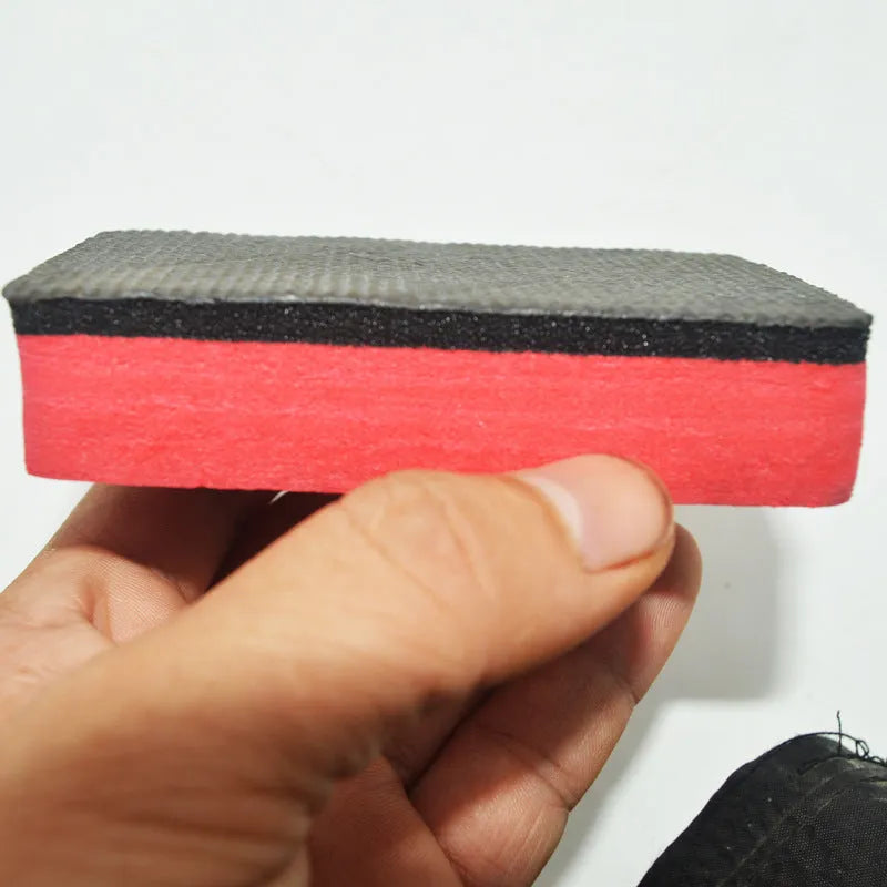 Car wash sponge magic clay rub red EVA foam block 8.5x5.5x2cm for vehicle detailing