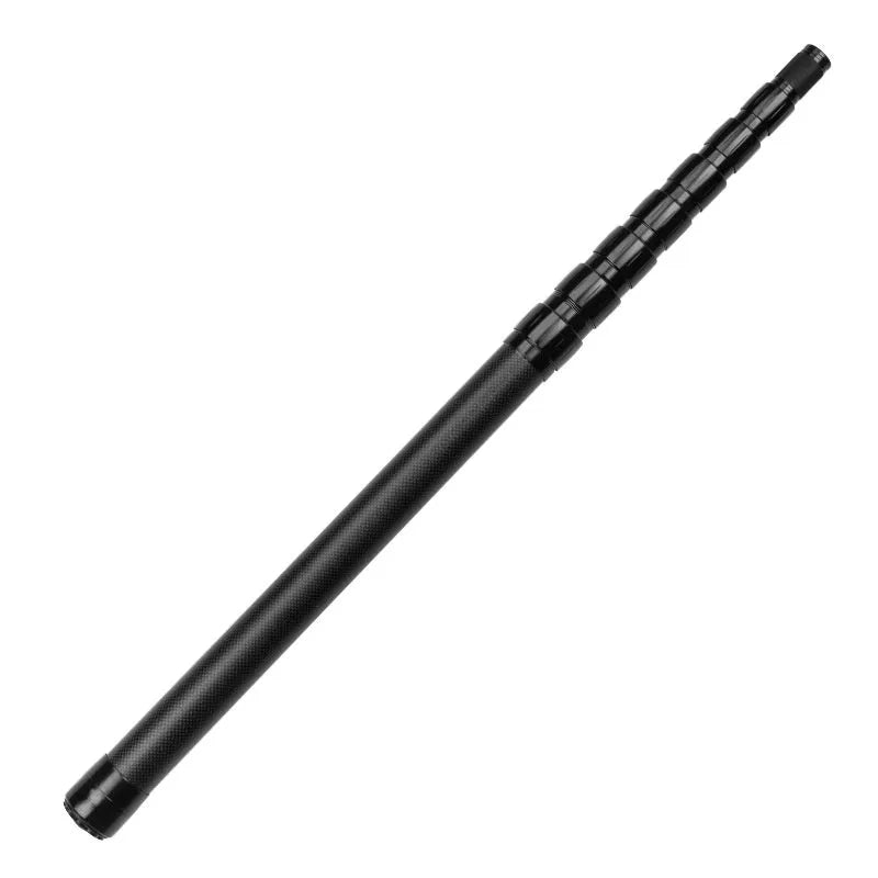 Carbon telescopic fishing rod with free orientation spool, 13m to 30m option
