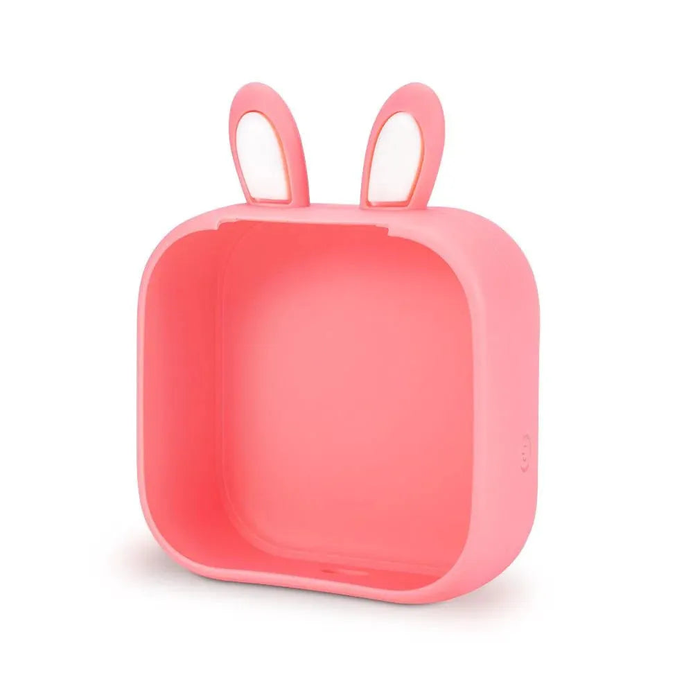 Mini portable USB printer with rabbit ear protective case and paper roll for home use