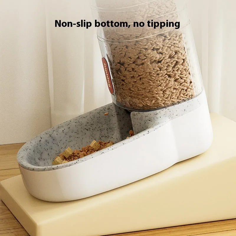 Grey automatic pet water fountain with 3.8L large capacity tank for cats and dogs