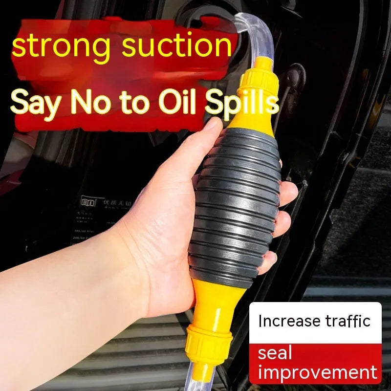 Manual car oil suction pipe emergency kit with rubber ball and multiple tube length options