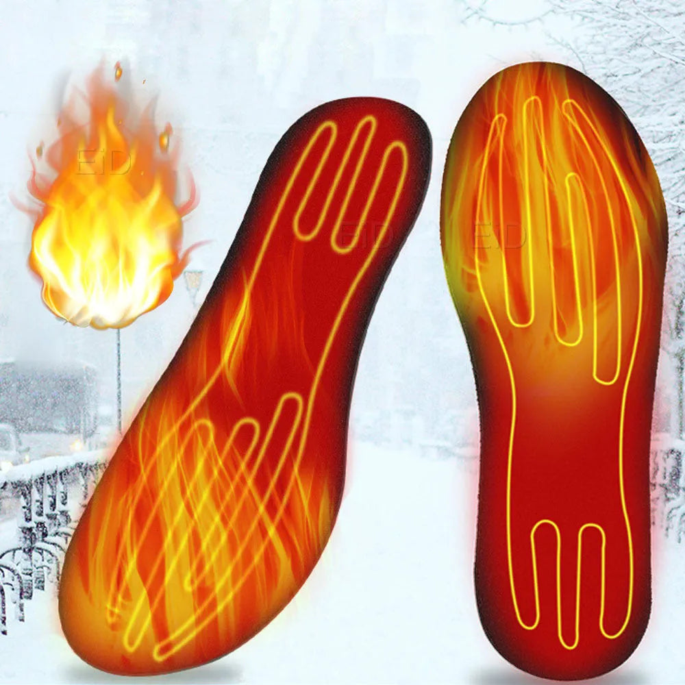 USB heated insoles for boots and sneakers, cuttable design, winter warm pad