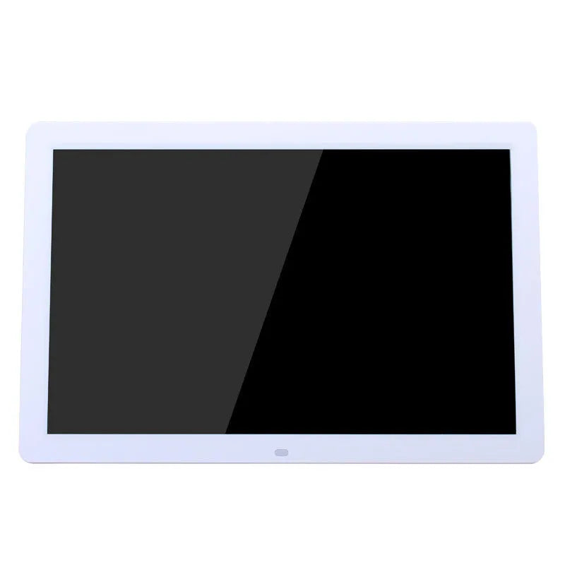 Black 17 inch digital photo frame with 1440x900 display, SD MMC card slot, USB port and remote control