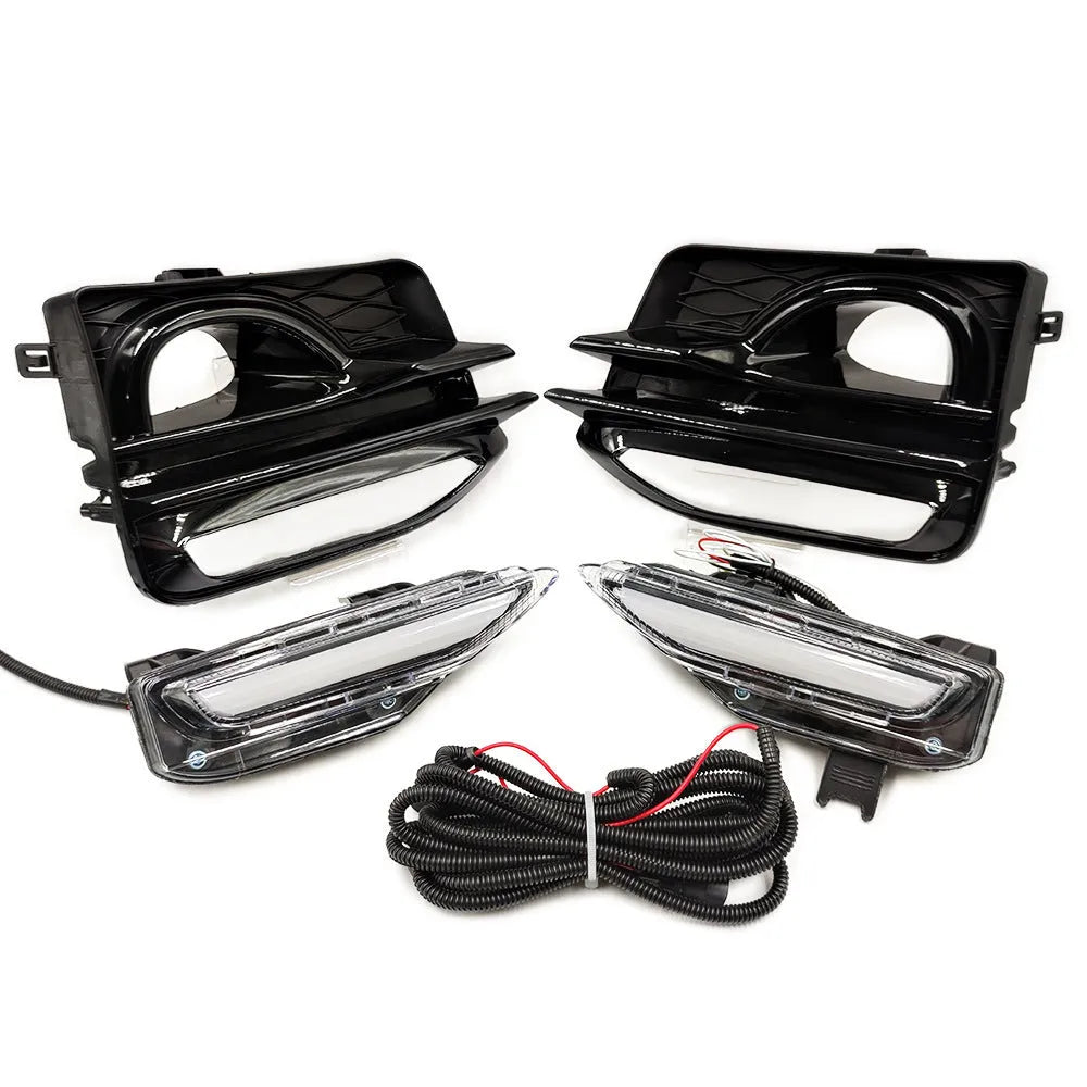 Infiniti Q50 front bumper LED daytime running and turn signal lamp unit