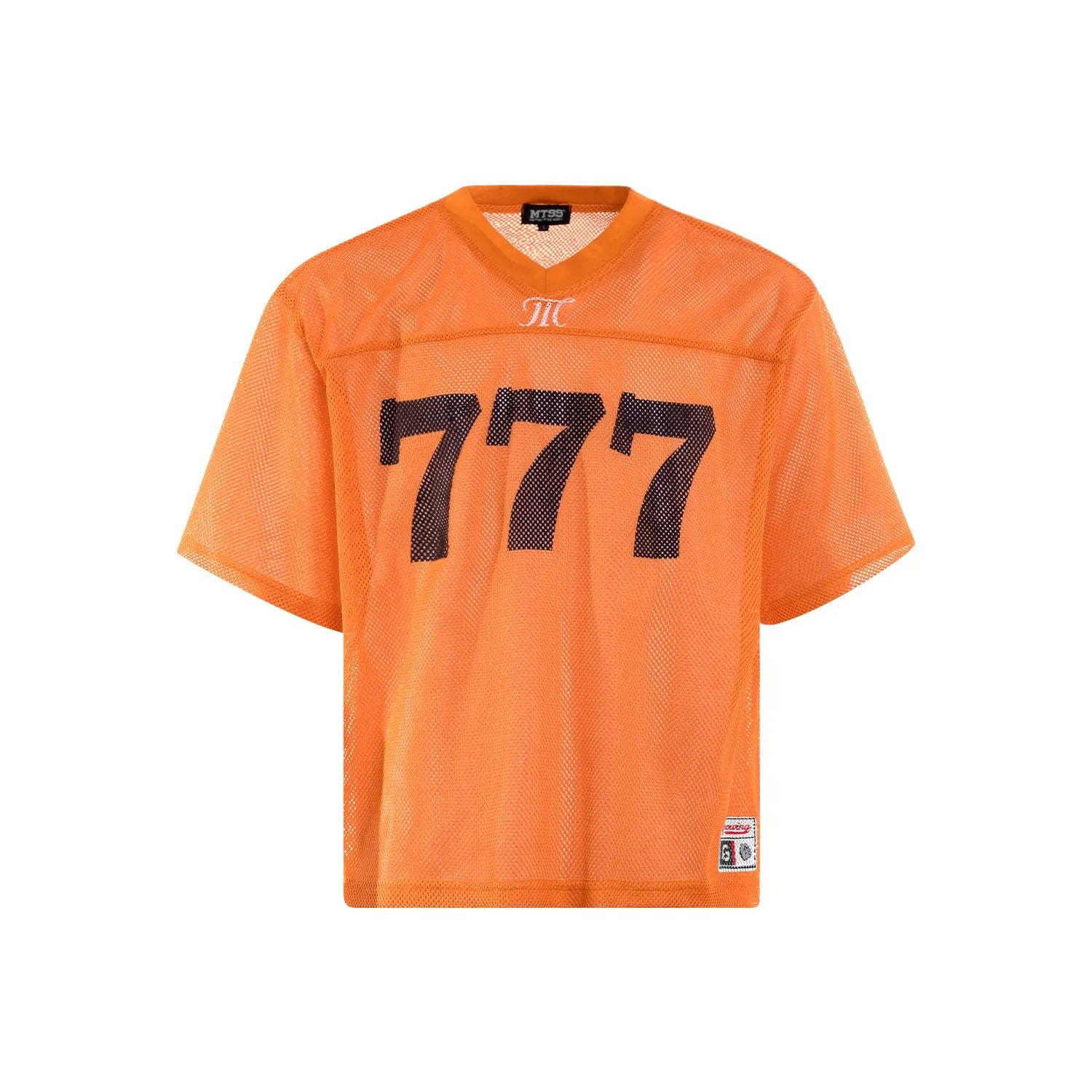 Loose fit retro style summer T-shirt in black, white, purple, or orange.
